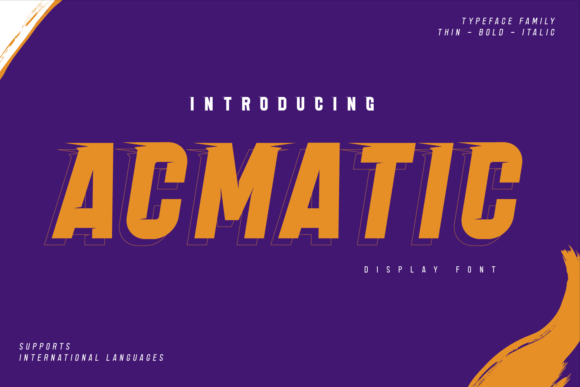 Acmatic: The Display Font That Elevates Your Campaign's Visual Voice