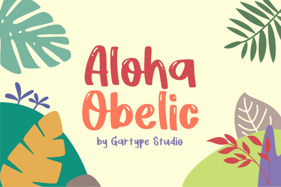 Aloha Obelic: A Lively Display Font for Modern Editorial Design