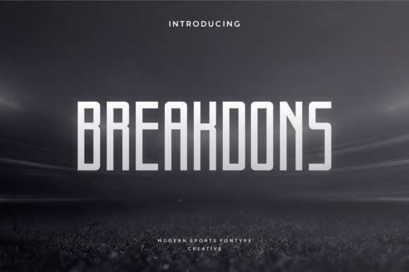Breakdons: A Vintage-Inspired Display Font with a Sporty Edge