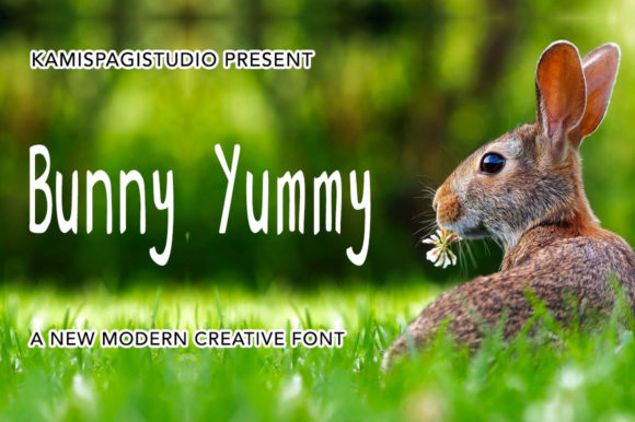 Bunny Yummy: A Fresh Display Font for Modern Editorial Design