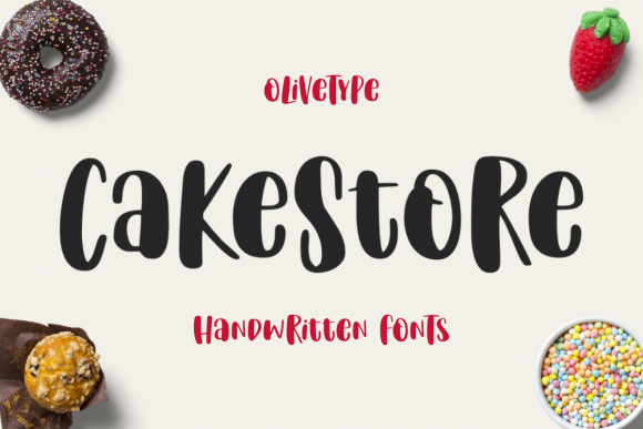 Cake Store Font: Stylish Typography for Handmade Labels, Invitations & More