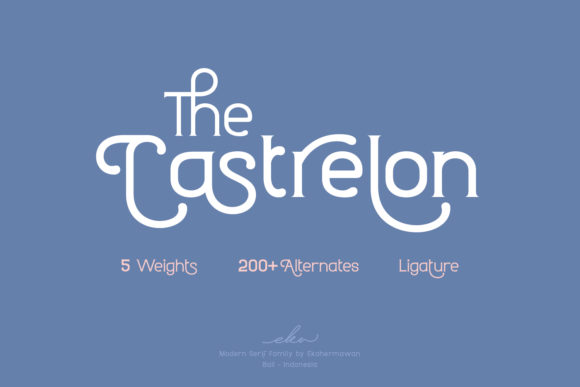 Castrelon: A Vintage Display Font for Modern Marketing Visuals