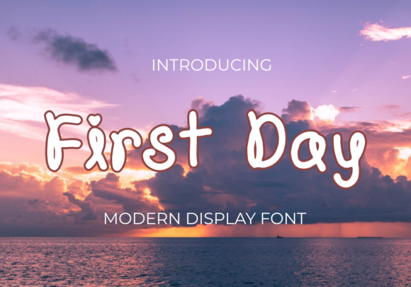 First Day: A Modern Display Font for Editorial Design and Digital Publishing