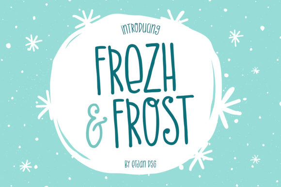 Frezh Frost: A Natural Display Font for Modern Editorial Design