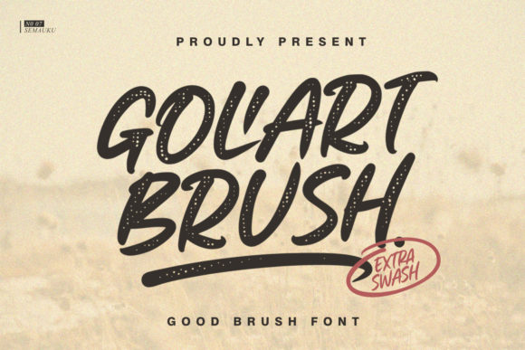 Goliart Brush: A Hand-Drawn Display Font for Dynamic Editorial Design
