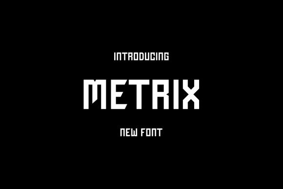 Metrix: A Bold Display Font for Crafters and Product Designers