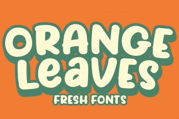 Orange Leaves: A Vintage Display Font That Elevates Brand Identity