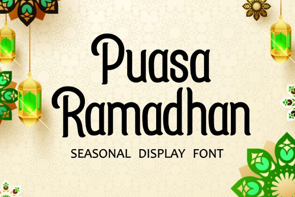 Puasa Ramadhan: A Display Font That Elevates Small Business Branding