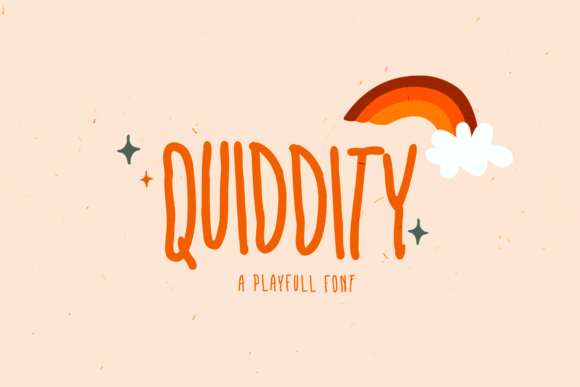 Quiddity Font: A Playful Display Typeface for Small Business Branding