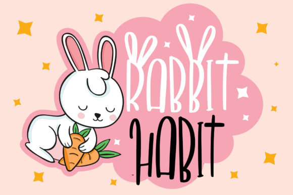 Rabbit Habit: A Whimsical Display Font for Web Designers