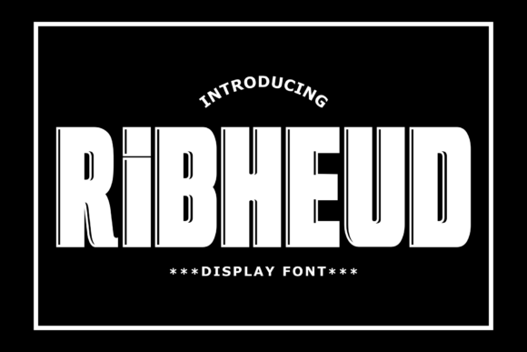 Ribheud: A Bold Display Font for Casual Branding Projects