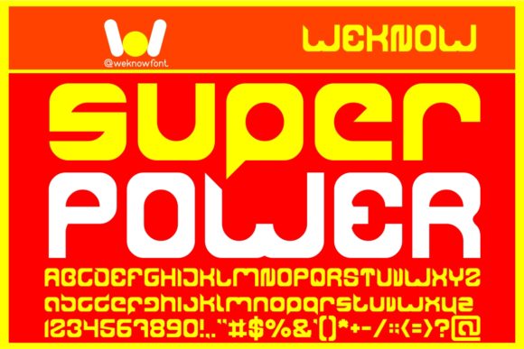 Super Power: A Playful Display Font for Modern Editorial Design