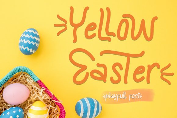 Yellow Easter: A Retro Display Font for Modern Editorial Design